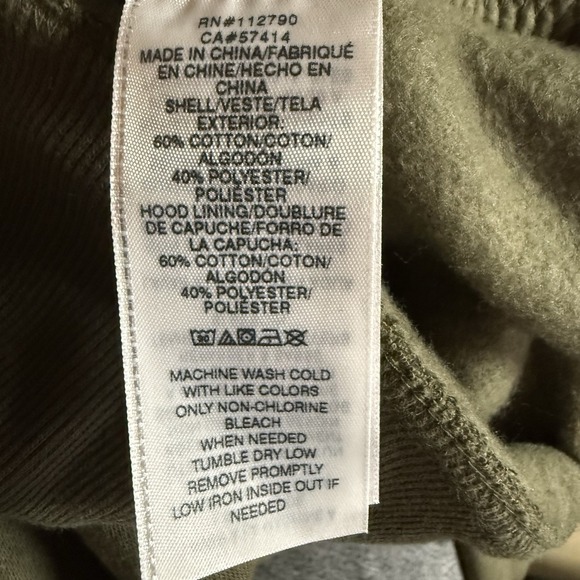 True Religion Radiant Buddha Zip Up Hoodie Men's Small Kalamata Green New $119 - Picture 9 of 9